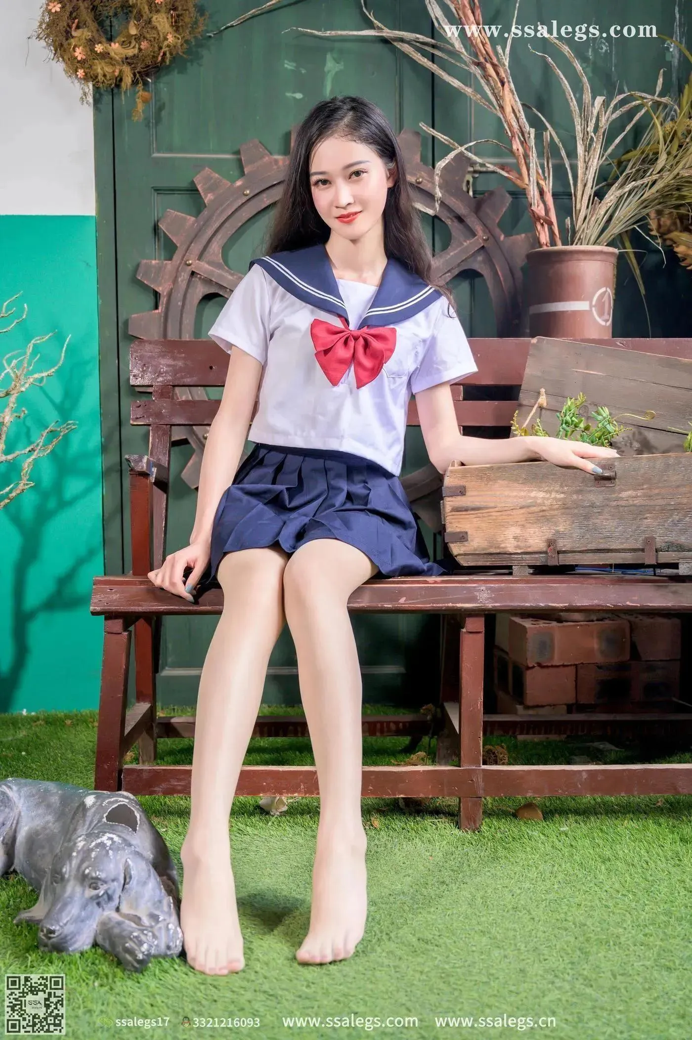 [SSA丝社]超清写真 NO.421 漫漫白色jk制服肉丝写真(上) [84P]插图8